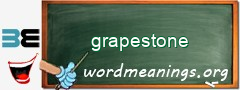 WordMeaning blackboard for grapestone